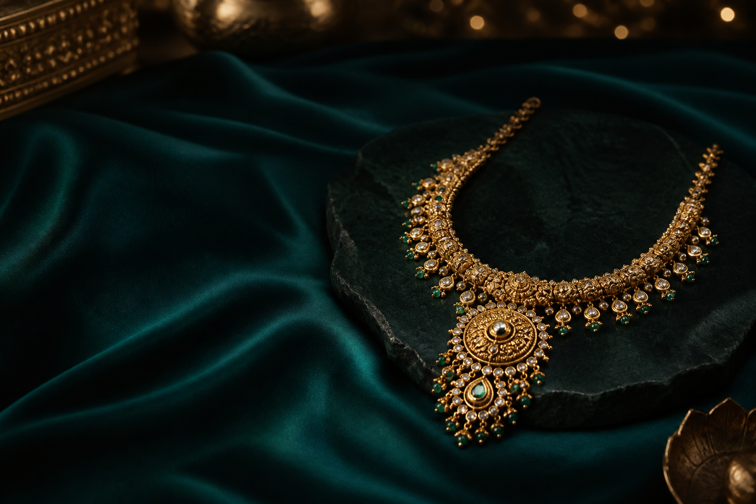 Gold-finished jewellery campaign